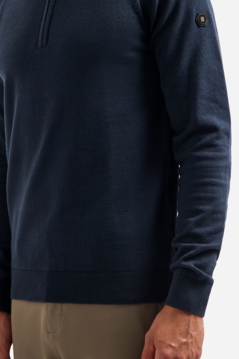 NO-EXCESS blauwe heren trui | Close up