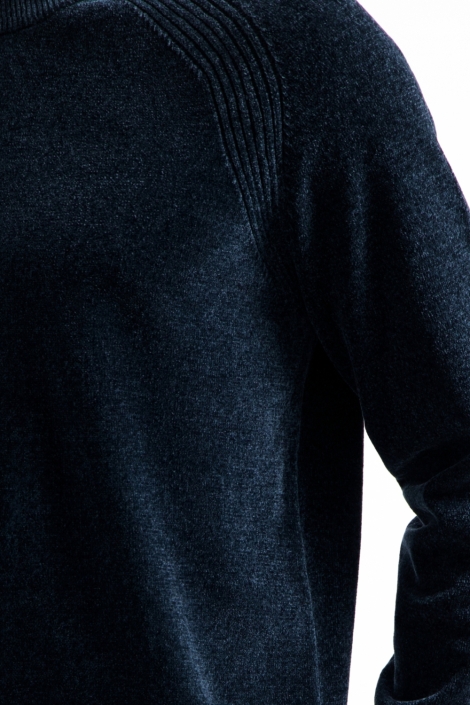 NO-EXCESS blauwe heren trui | Close up