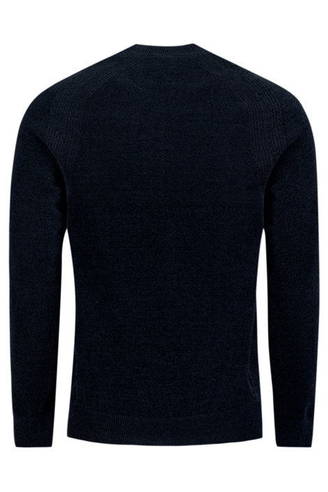 NO-EXCESS blauwe heren trui | Achteraanzicht