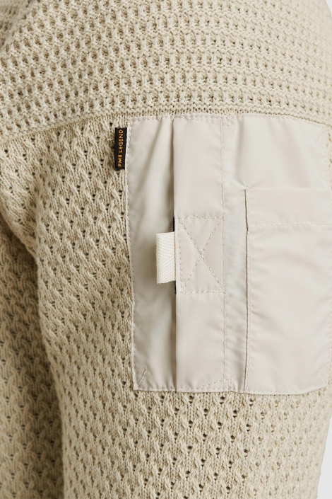 PME legend ecru heren vest | Close up