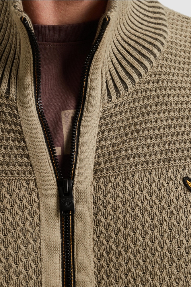 PME legend groene heren vest | Close up