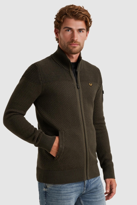 PME legend groene heren vest | Model vooraanzicht