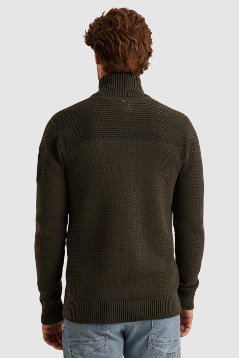 PME legend groene heren vest | Model achteraanzicht