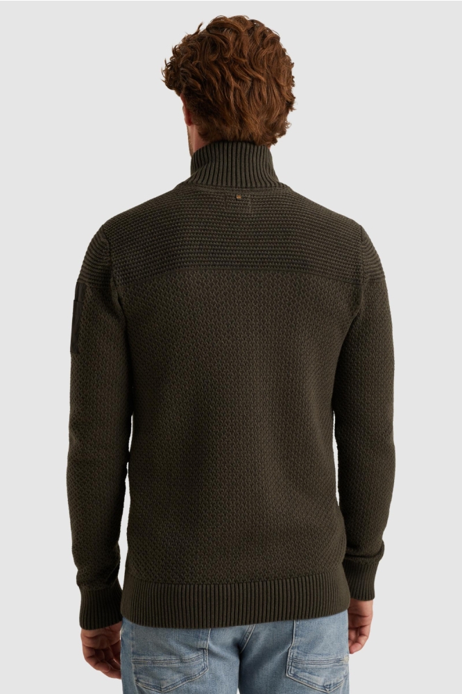 PME legend groene heren vest | Model achteraanzicht