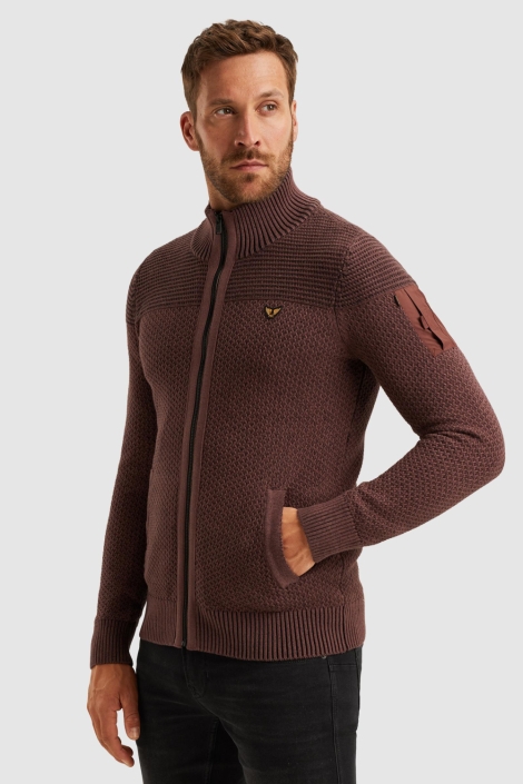 PME legend bruine heren vest | Model vooraanzicht