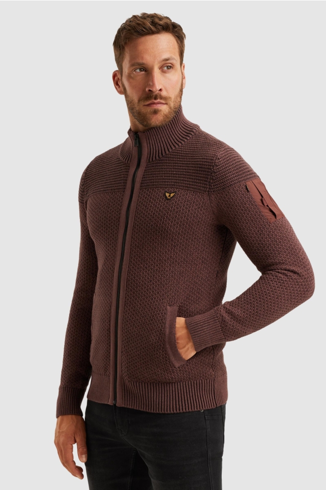 PME legend bruine heren vest | Model vooraanzicht