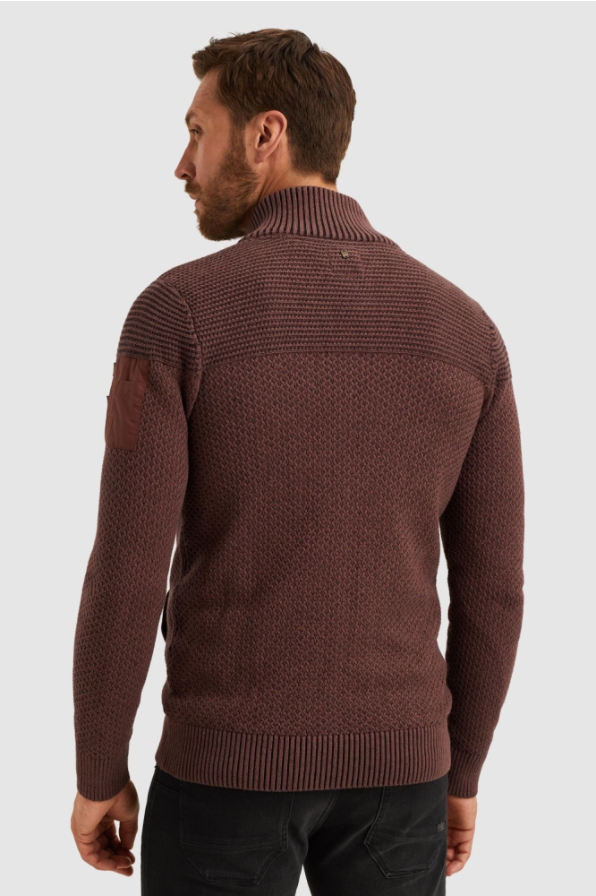 PME legend bruine heren vest | Model achteraanzicht