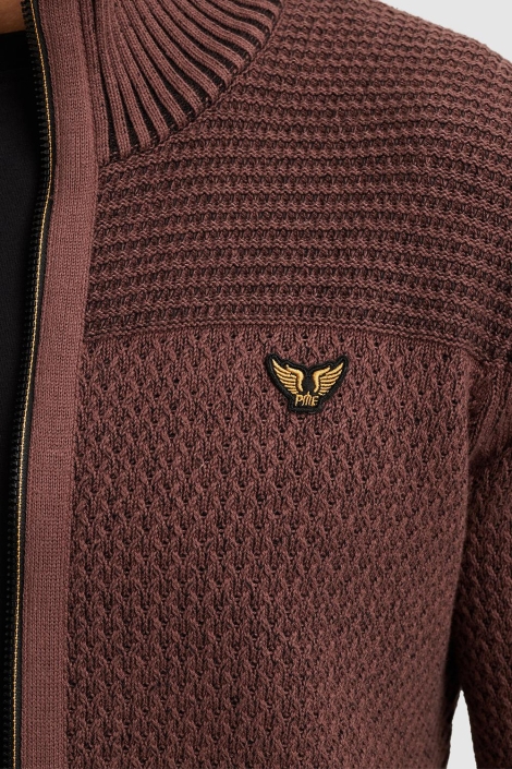 PME legend bruine heren vest | Close up