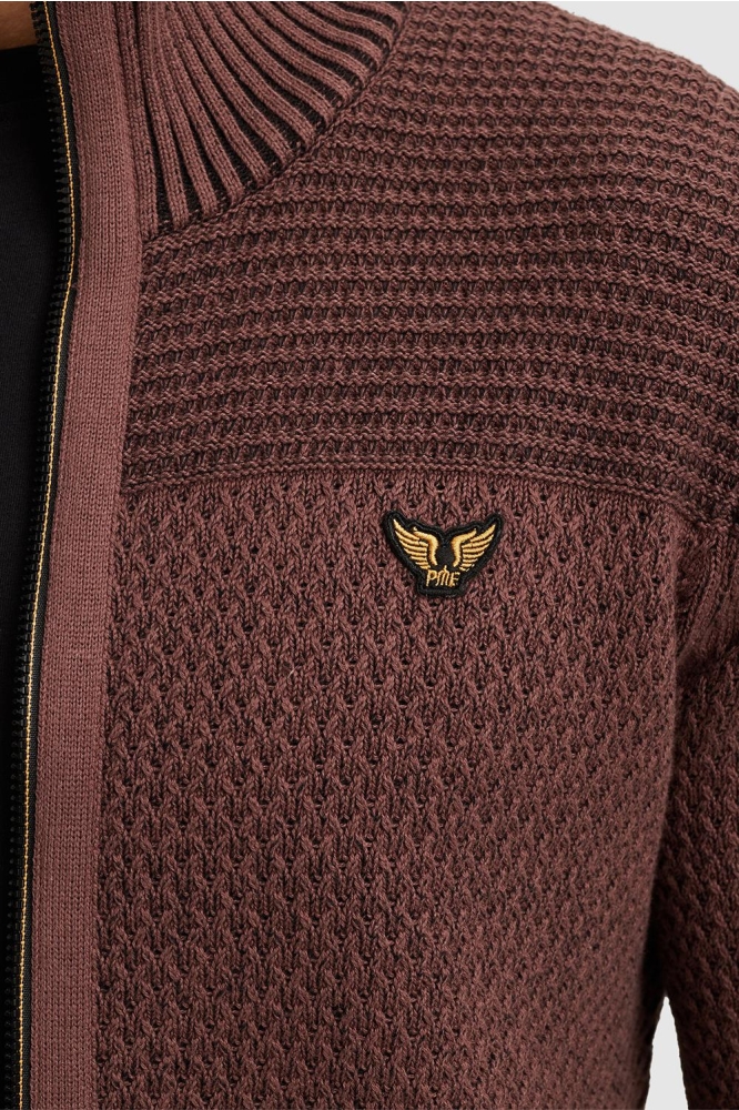 PME legend bruine heren vest | Close up