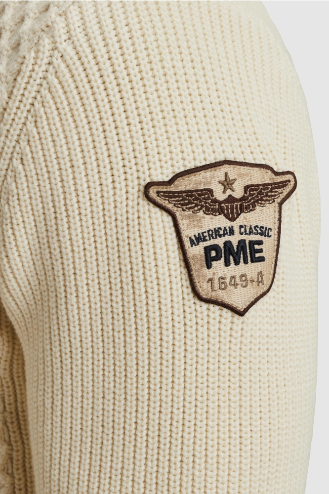 PME legend ecru heren trui | Close up