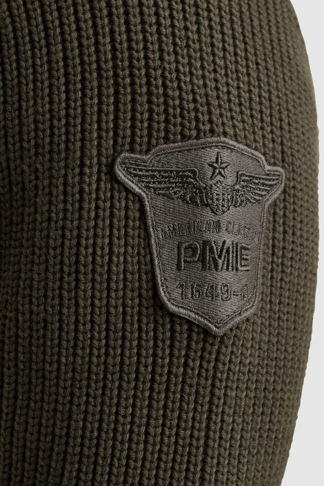 PME legend groene heren trui | Close up