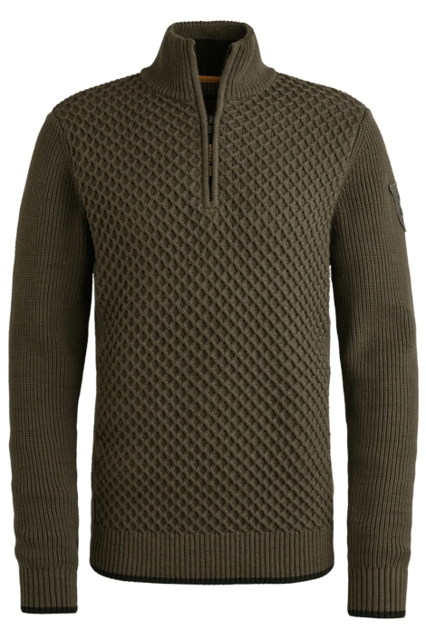 PME legend groene heren trui | Vooraanzicht