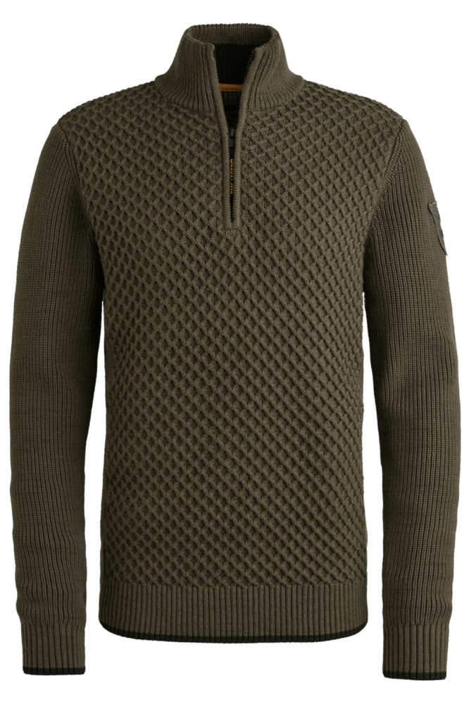 PME legend groene heren trui | Vooraanzicht