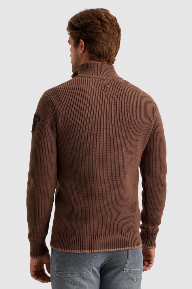 PME legend bruine heren trui | Model achteraanzicht