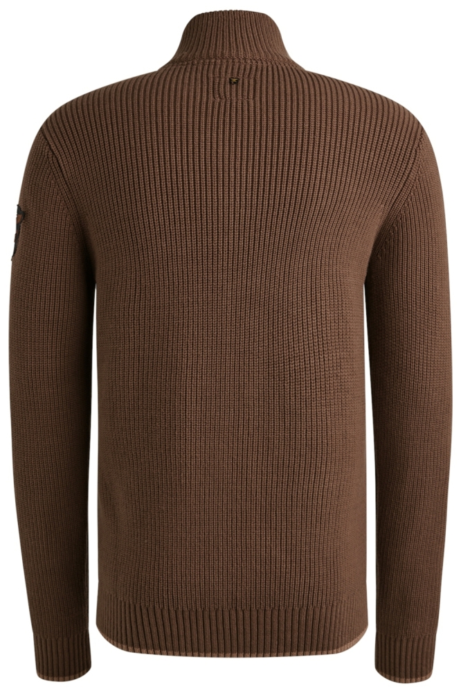 PME legend bruine heren trui | Achteraanzicht