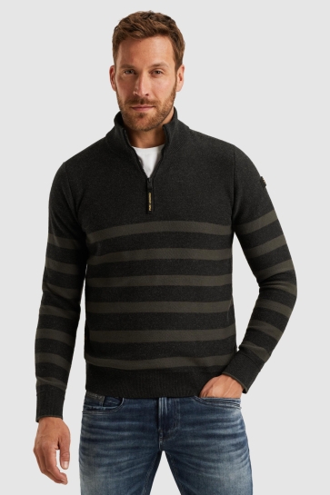 PME legend Trui TRUI MET HALVE RITS PKW2509333 999