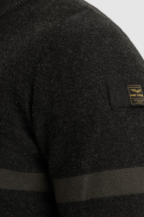 PME legend zwarte heren trui | Close up