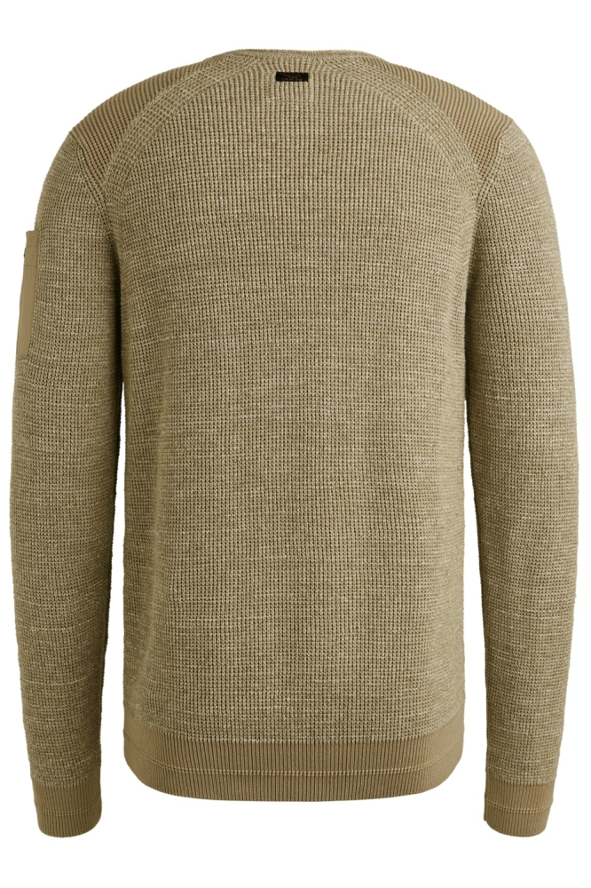 PME legend beige heren trui | Achteraanzicht