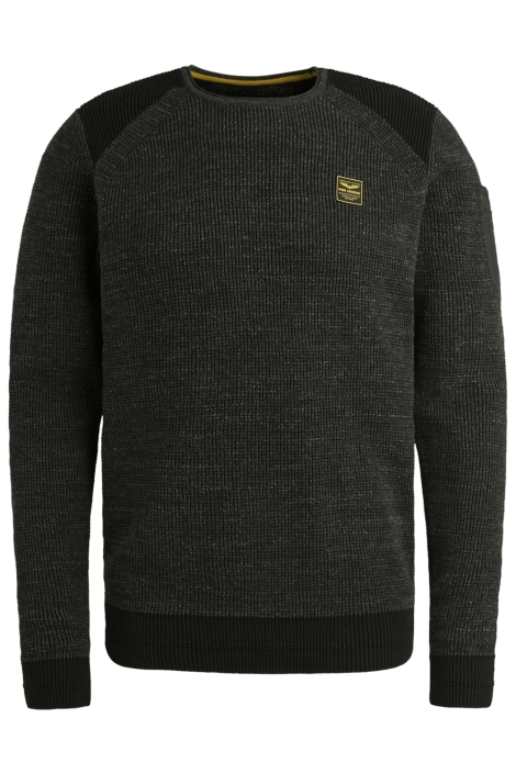 PME legend zwarte heren trui | Vooraanzicht