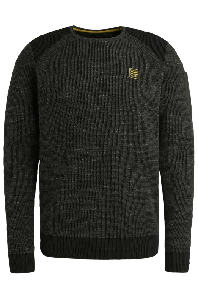 PME legend zwarte heren trui | Vooraanzicht