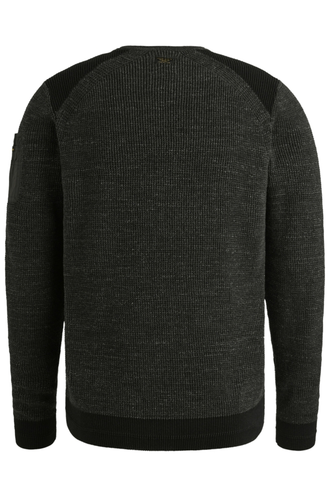 PME legend zwarte heren trui | Achteraanzicht