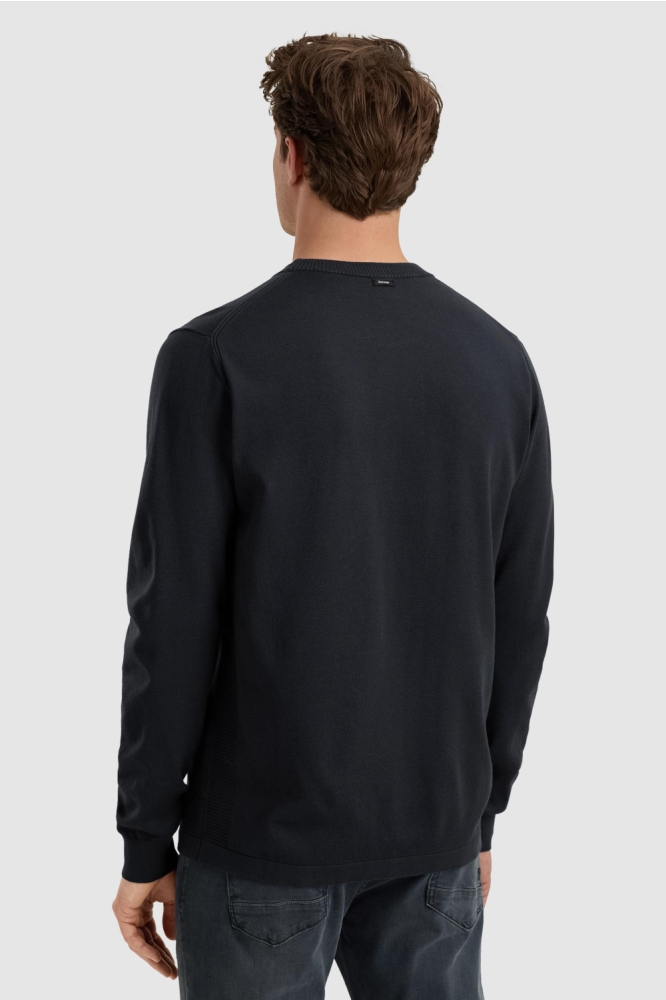 Vanguard blauwe heren trui | Model achteraanzicht