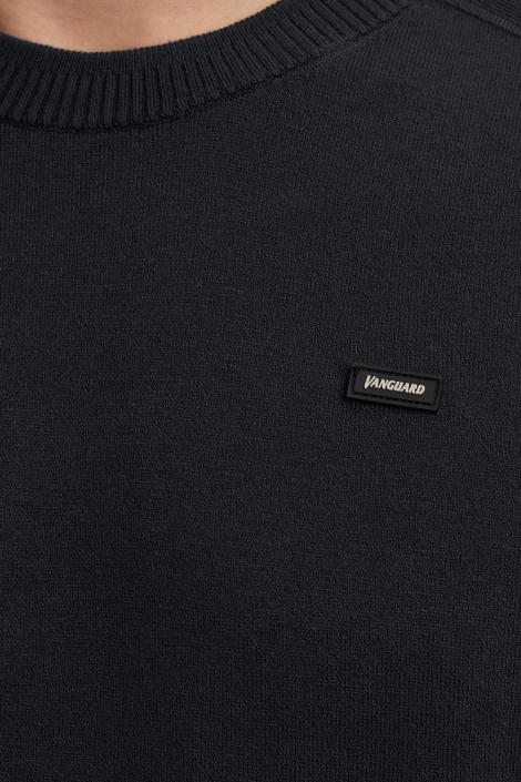 Vanguard blauwe heren trui | Close up