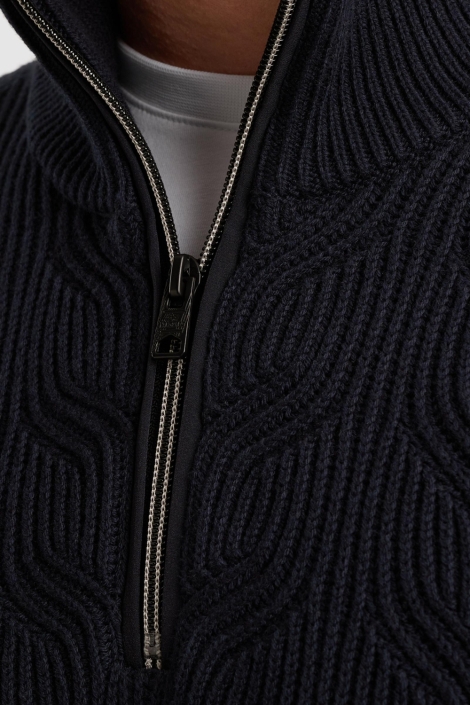 Vanguard blauwe heren trui | Kleurstaal