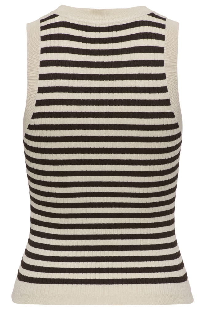 Jacqueline de Yong bruine dames top | Achteraanzicht