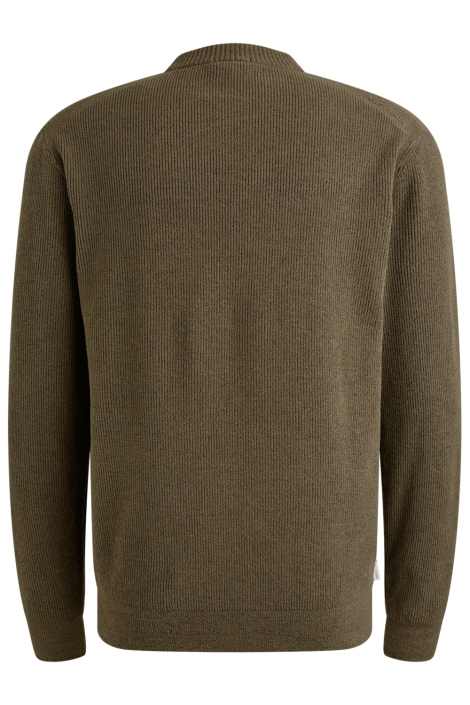 Cast Iron bruine heren trui | Achteraanzicht