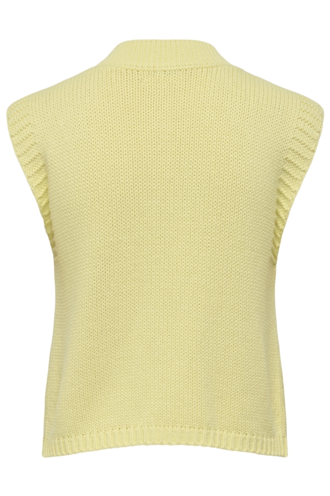 Jacqueline de Yong gele dames gilet | Achteraanzicht