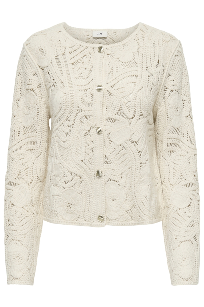 Jacqueline de Yong beige dames vest | Vooraanzicht