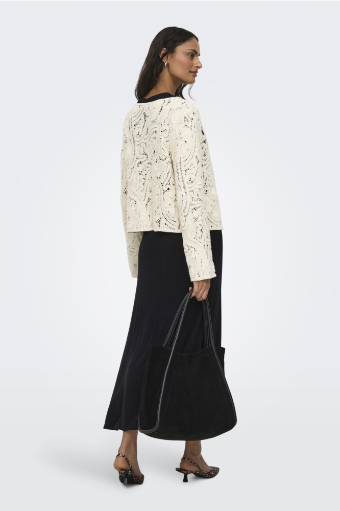 Jacqueline de Yong beige dames vest | Model