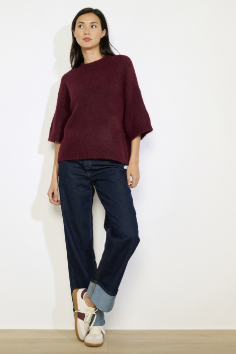 LolaLiza bordeaux dames trui | Model