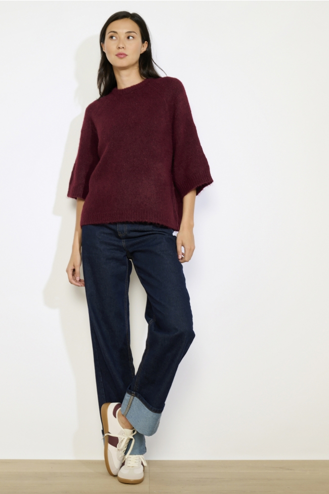 LolaLiza bordeaux dames trui | Model