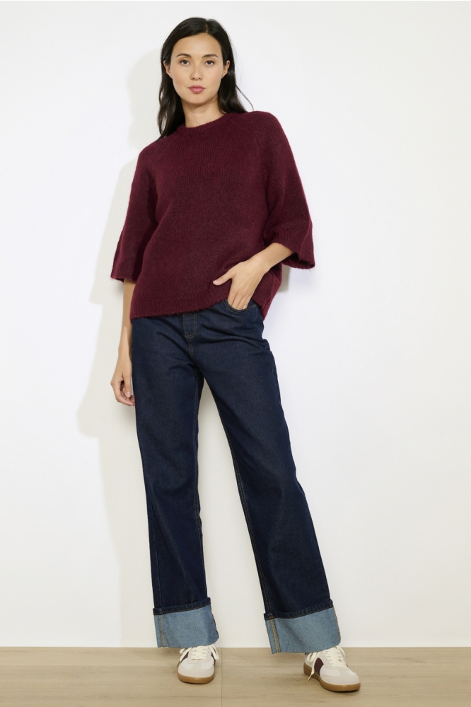 LolaLiza bordeaux dames trui | Model