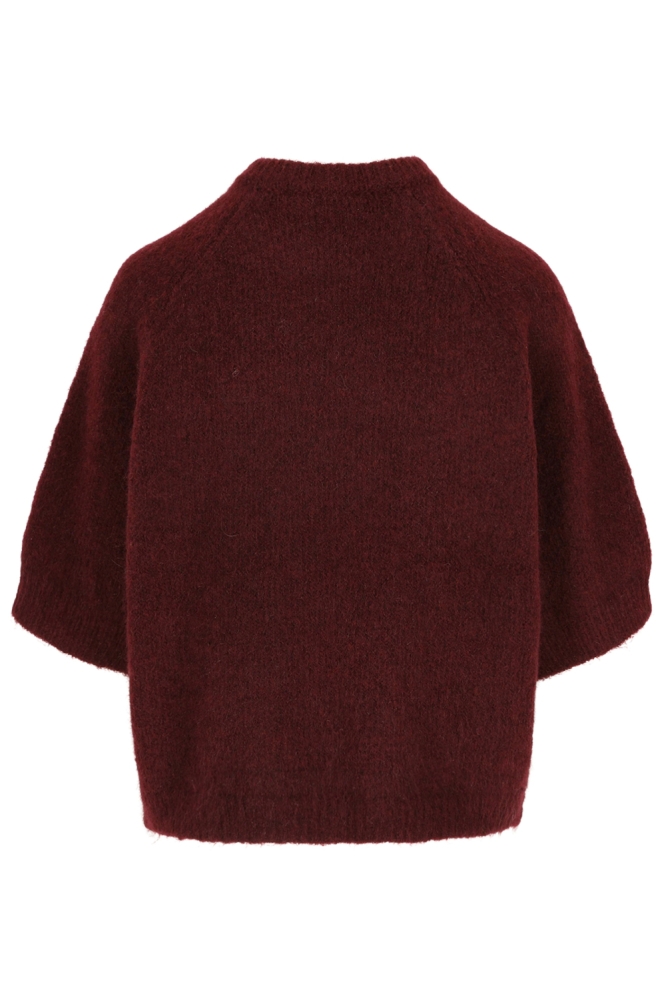 LolaLiza bordeaux dames trui | Achteraanzicht