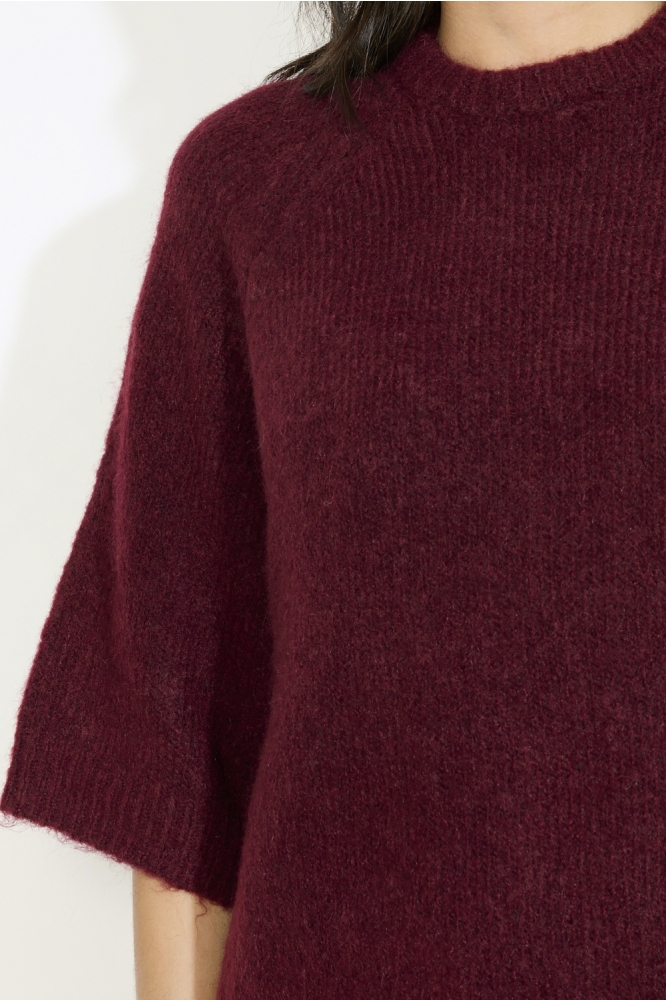 LolaLiza bordeaux dames trui | Close up