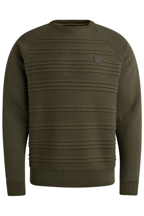 PME legend groene heren trui | Vooraanzicht