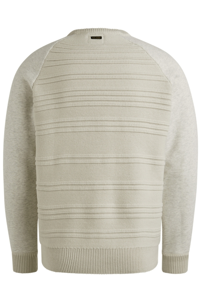 PME legend beige heren trui | Achteraanzicht