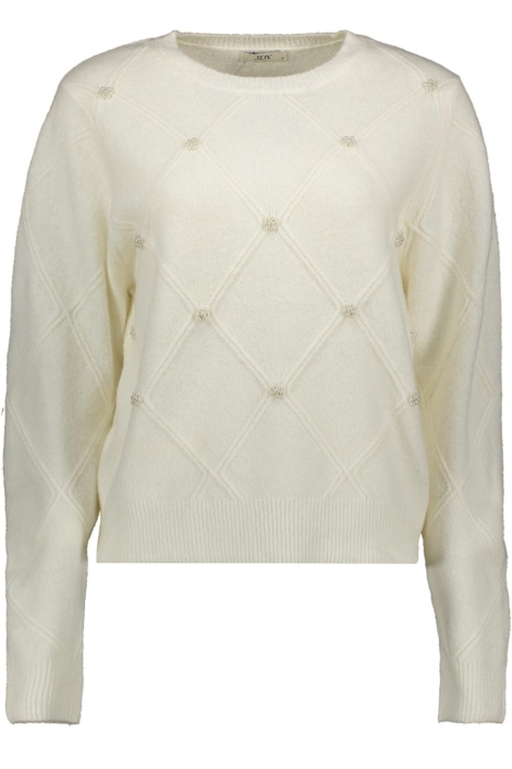 Jacqueline de Yong beige dames trui | Vooraanzicht