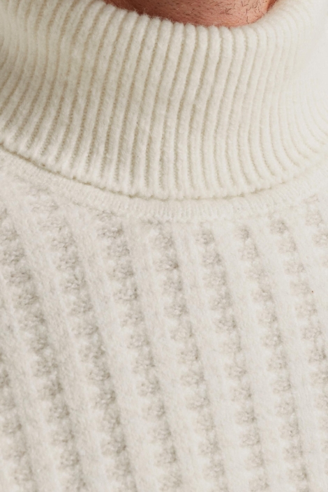 Vanguard witte heren trui | Close up