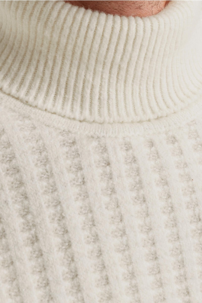 Vanguard witte heren trui | Close up