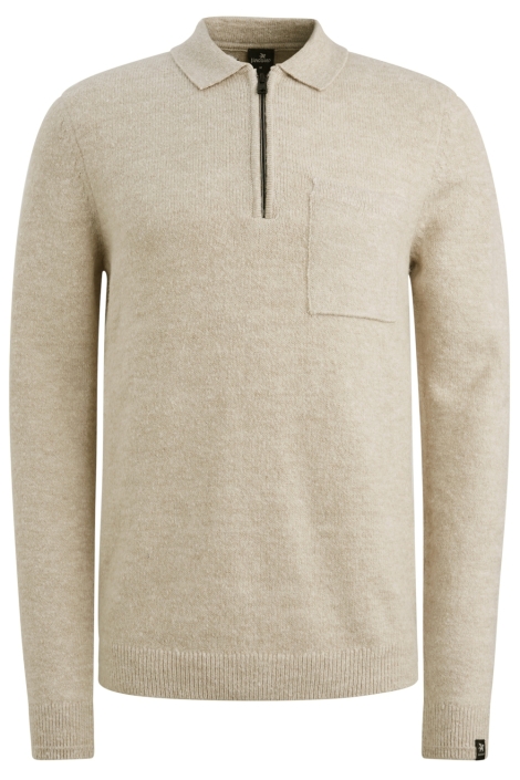 Vanguard beige heren trui | Vooraanzicht