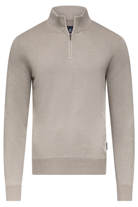 State of Art beige heren trui | Vooraanzicht