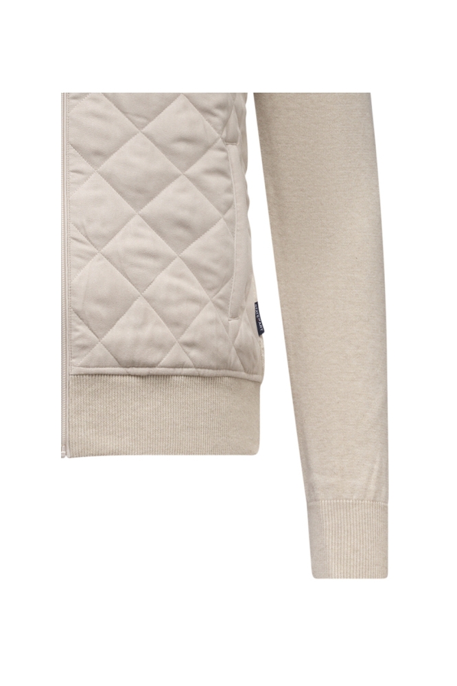 State of Art beige heren vest | Close up