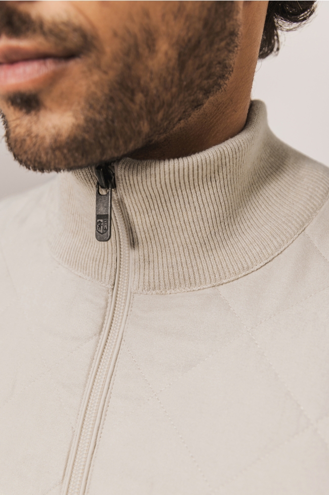 State of Art beige heren vest | Close up