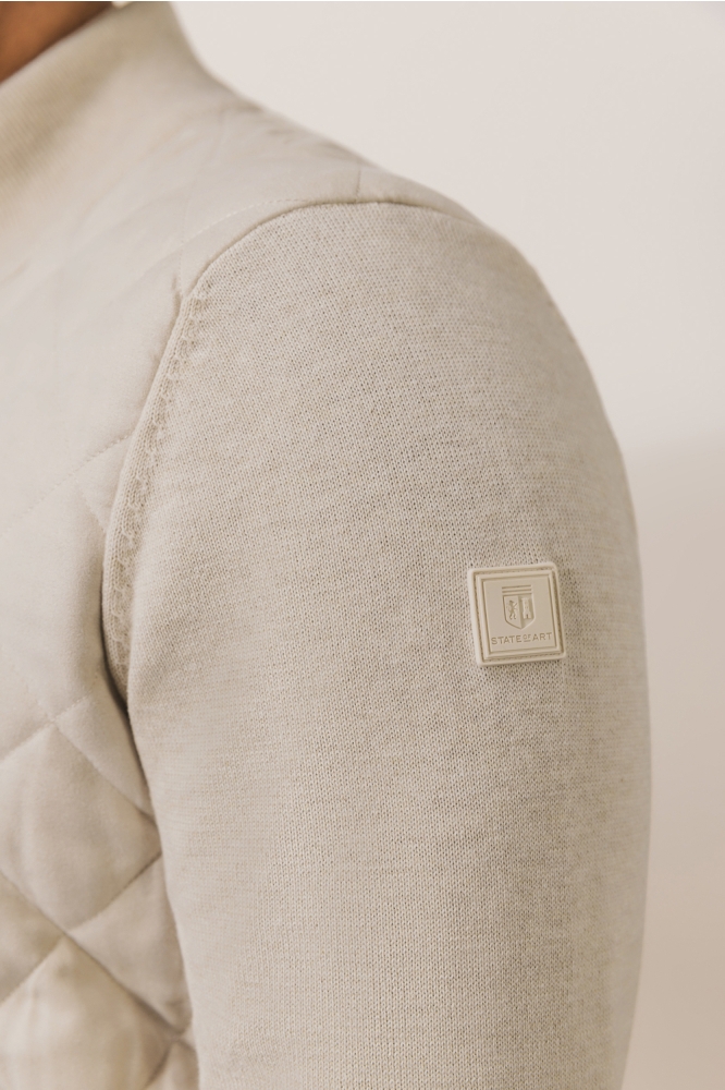 State of Art beige heren vest | Close up