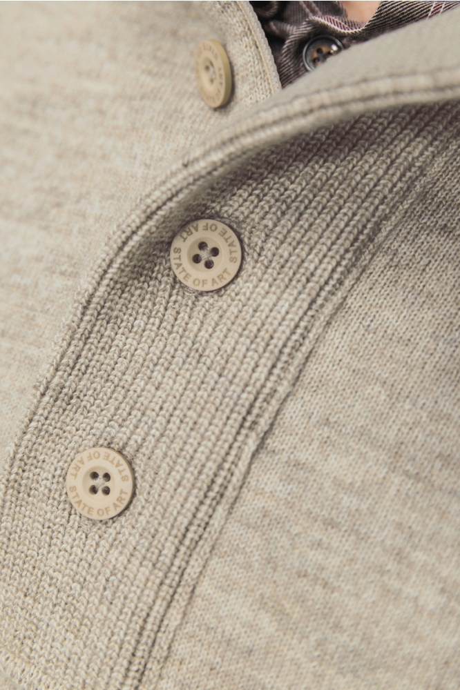 State of Art beige heren trui | Kleurstaal