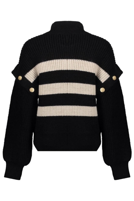 Geisha zwarte dames trui | Vooraanzicht